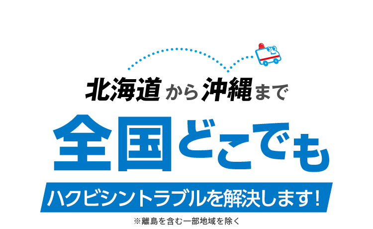 北海道から沖縄まで全国どこでもハクビシントラブルを解決します